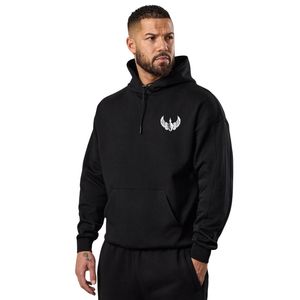 Sudadera con Capucha Negra para Hombre, Ligera, Informal, de Manga Larga, para Gimnasio, Deportiva, de Invierno - Product Image 1