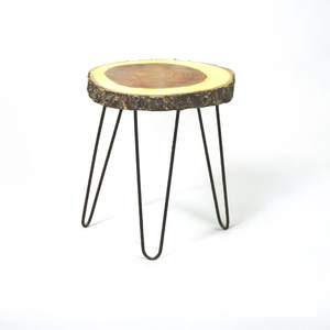 Traditional Wooden End Table Small Side Table <b>Corner</b> Stool Plant <b>Stand</b> Living Room Black Durable Eco-Friendly - Product Image 1