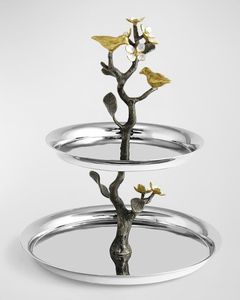 2 Tier Metal <b>Cake</b> <b>Stand</b> with Detachable Plates for Multi Layer Dessert Serving - Product Image 6