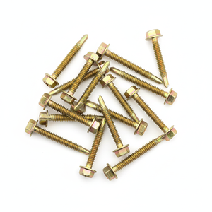 Hex Washer Head Self-Drilling <b>Screws</b> Metric Carbon Steel Class 8.8 Zinc Plated Coarse Thread - Product Image 1