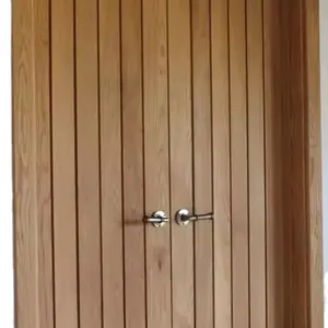 Portas interiores de madeira maciça para casas, design moderno, porta de madeira para interior e exterior