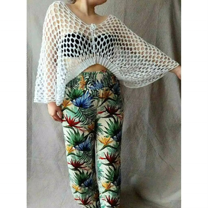 Top de Crochet Elegante y a la Moda para Mujer, de Alta Calidad, Más Vendido - Product Image 1