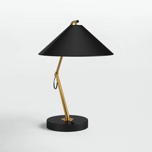 Lámpara de Mesa Moderna de Lujo en Latón con Pantalla de Tela, Elegante Iluminación Decorativa para Dormitorio y Sala de Estar - Product Image 3