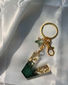 Llavero de Resina Personalizado con Letra, Anillo de Llaves con Inicial del Alfabeto Hecho a Mano para Mujeres, Hombres, Niños, Bolsos, Carteras, Mochilas y Personalización - Product Image 6