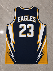 Ensemble de maillots de basket-ball unisexes pour adultes, sans manches, col en V, en mesh respirant, évacuant l'humidité, impression du nom et du numéro de l'équipe - Product Image 3