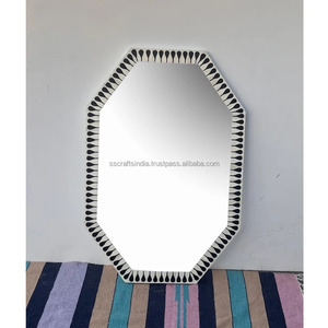 Espejo con incrustaciones de hueso de primera calidad, acento para el hogar para interiores modernos o tradicionales, disponible para suministro mundial - Product Image 1