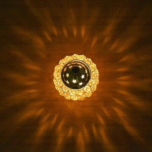 Gold Metal Crystal <b>Tealight</b> <b>Candle</b> Holder Decorative Votive Lantern for Home Wedding Ramadan Festival Table Decor Wholesale - Product Image 4