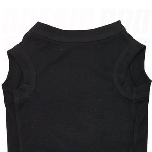 Chemise pour chiot en coton noir uni, douce, confortable, respirante, vêtements pour animaux de compagnie, légère, à porter tous les jours pour les petits chiens et les chiots - Product Image 4