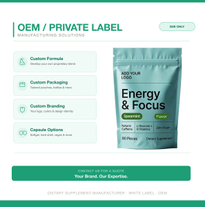 หมากฝรั่ง OEM รสสเปียร์มินต์ ช่วยเพิ่มพลังงานและความมุ่งมั่น ปราศจากน้ำตาล คาเฟอีนธรรมชาติ แอล-ธีอะนีน วิตามินบี 90 ชิ้น ผลิตภัณฑ์เสริมอาหาร ปริวา - Product Image 3