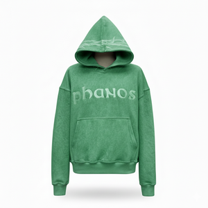 Sudadera con capucha personalizada de 500 g/m² de poliéster/algodón para hombre, estilo oversize, con logo bordado en 3D, 100% forro polar, antiarrugas, con capucha sólida. - Product Image 1