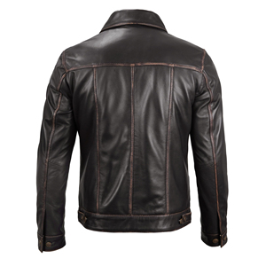 Premium Custom <b>Leather</b> <b>Jacket</b> for <b>Men</b> Stylish Riding Coat Durable Windproof Casual Fashion Streetwear Outerwear - Product Image 4