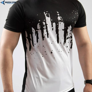 Factory Direct Custom Printed Silk Screen Knitted Polyester Sports <b>Tee</b> Quick Dry Eco-Friendly - Product Image 4