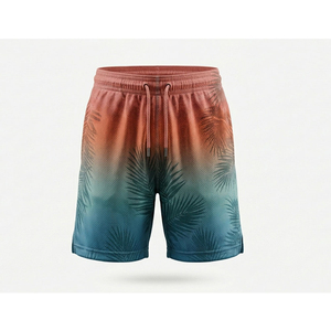 Shorts en maille pour hommes sur mesure, motif uni, 100 % polyester, séchage rapide, respirant, vente en gros - Product Image 1