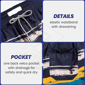 Pantalones Cortos de Baño para Hombre, Cintura Media, Ecológicos, Ligeros, de Poliéster/Algodón, Ropa Casual de Verano, Precio al por Mayor, Venta en Línea - Product Image 5