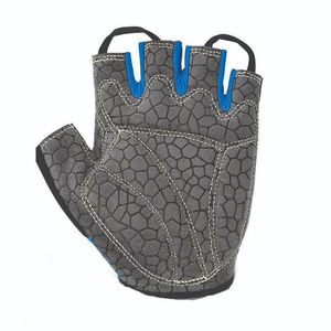 Gants de cyclisme d'hiver écologiques, respirants, demi-doigts, confortables, en cuir robuste et maille polyester, sur mesure, vente en gros - Product Image 3
