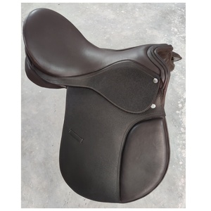 Sillín de cuero inglés negro duradero para equitación y carrera con árbol de plástico Producto de sillines Premium - Product Image 4