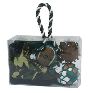 Set di 4 Giocattoli da Masticare per Animali Domestici a Tema Caccia con Motivi Mimetici - Product Image 2