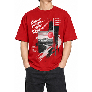 T-shirts imprimés graphiques pour hommes de qualité supérieure, en coton doux, style streetwear - Product Image 5