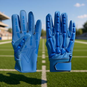 American Football Gloves Custom Logo and Color High Grip Sticky for Training & <b>Game</b> Performance Outdoor Sports - Product Image 3