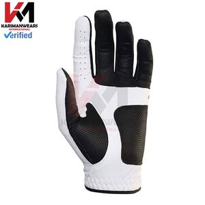 Summer Breathable Golf <b>Gloves</b> Custom Logo OEM Professional Cabretta Leather Soft Feel Golf Training Gear Wholesale Factory - Product Image 4