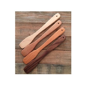 Juego de Espátulas Duraderas de Madera de Olivo, Utensilios de Cocina de Madera Natural para Freír, Remover, Mezclar y Servir - Product Image 5