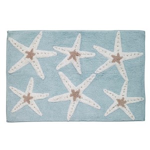 Modern Gray Microfiber Bath <b>Mats</b> 1-Piece <b>Set</b> Scalloped Edge Machine Washable Rectangle Non-Slip Rubber Backing for <b>Bathroom</b> - Product Image 3