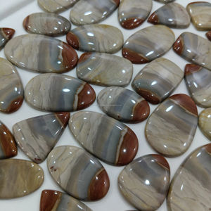 AAA + พลอยโพลิแกรมคุณภาพสูง100% อัญมณีธรรมชาติทรงหลวมหลังเรียบสำหรับทำเครื่องประดับ - Product Image 1