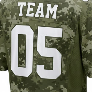 Camiseta de fútbol americano para hombre, de alto rendimiento, transpirable, de malla de poliéster, unisex, para adultos, de manga corta - Product Image 4