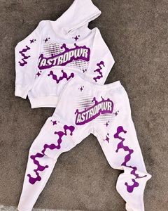 Custom Streetwear Tracksuit <b>Men</b> <b>Pullover</b> Hoodie Sweatpants Manufacturer - Product Image 1