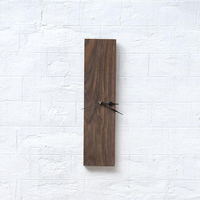 Jam Dinding Kayu Art Deco Buatan Tangan dengan Baterai AA, Jam Kayu Alami untuk Dekorasi Interior Ruang Tamu, Kamar Tidur, Kantor, dan Rumah