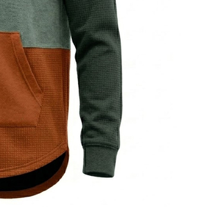 Sweat à capuche long en molleton de haute qualité, coupe oversize, vêtements personnalisés, production OEM/ODM en gros - Product Image 2