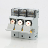 RT18-125 Y 1140V Certifié IEC 50kA Fusible solaire céramique à haute capacité de coupure / Porte-fusible Fusible AC à indication de tension Montage en surface à action rapide