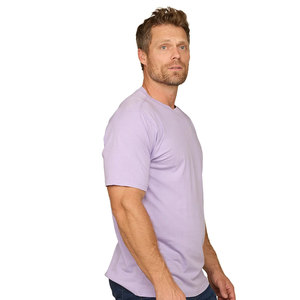 High Quality Men's T-Shirts Top Pima 100% Cotton Plain Casual Round Neck Short Sleeve Breathable Jersey <b>Tshirts</b> - Product Image 3