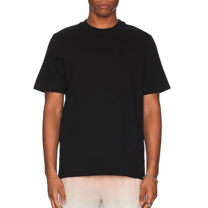 Streetwear Graphic Digital Men's <b>Black</b> Regular Fit Cotton T-Shirt O-Neck Short Sleeve Solid Color Casual Jersey Knit <b>Top</b> - Product Image 1