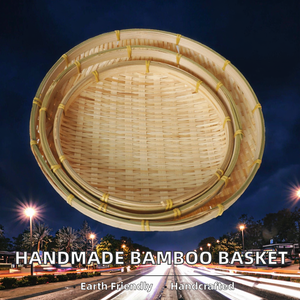 Cesta de Almacenamiento de Bambú Hecha a Mano, Ecológica y Duradera, para Frutas, Pan y Flores, con Diseño Multifuncional, al Mejor Precio - Product Image 2