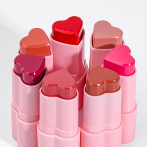 Barra de Rubor Mineral Mate en Forma de Corazón en 8 Colores, Resistente al Agua, con Alta Pigmentación, Acabado Natural, Larga Duración y Personalizable - Product Image 4