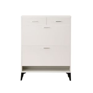 Grande Scarpiera Moderna Autoportante con 2 Cassetti Ribaltabili, Organizzatore Progettato per una Conservazione Ottimale delle Scarpe - Product Image 4