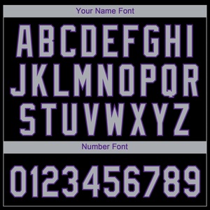 Nueva Camiseta de Softbol Personalizada para Hombre, Negra y Morada, Sublimada, Cuello en V, Manga Corta, Absorbe la Humedad, con Nombre y Número del Equipo - Product Image 3
