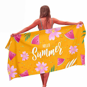 <span class=keywords><strong>Serviette</strong></span> <span class=keywords><strong>de</strong></span> plage en polyester personnalisée, séchage rapide, impression par sublimation, légère, pliable, pour la natation et le <span class=keywords><strong>bain</strong></span>, avec logo personnalisé OEM - Product Image 5