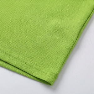 Polo de Hombre Verde y Blanco con Bloques de Color, Manga Corta, Cierre de Cremallera, Tejido de Punto, Secado Rápido, para Golf, Corte Regular - Product Image 5