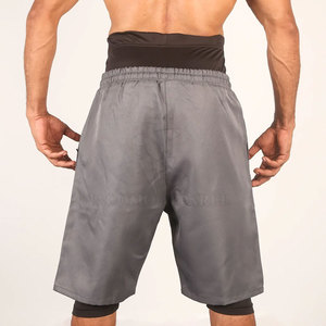 Premium Quality Custom Athletic Style Men Awrah Shorts With Elastic Waist Long Length And Functional Side Pockets - Product Image 2
