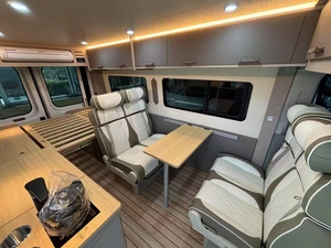 Siège arrière <span class=keywords><strong>rabattable</strong></span> pour fourgonnette deux places, banquette double passager avec ceinture de sécurité indépendante pour camping-car, VR, MPV, réaménagement intérieur - Product Image 6