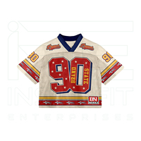 T-shirts graphiques personnalisés à col en V vintage pour le sport et le football, maillots de football en mesh personnalisables pour hommes