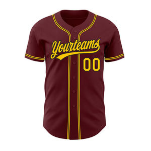 Maillot de baseball personnalisé bleu et blanc pour adulte avec tissu polyester/coton à manches courtes anti-humidité - Product Image 1