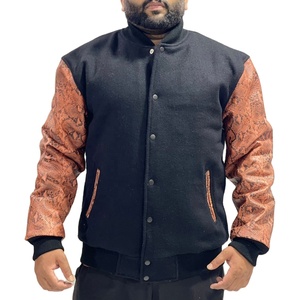 Veste Bomber Universitaire en Cuir et Laine de Qualité Supérieure pour Hommes et Femmes, Style College Letterman, Broderie Personnalisée, Veste de Baseball Lycée - Product Image 1