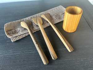 ช้อนไม้ทำมือสำหรับทำอาหาร ผสม ตัก และคน - Product Image 3