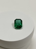 Émeraude naturelle taillée en émeraude verte, pierre précieuse en vrac, 4,30 carats, certifiée IGI, qualité AAA+, excellente taille, couleur Zambienne, Sadiya