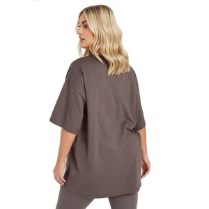 เสื้อทีเชิ้ตสีพื้นสำหรับผู้หญิงเสื้อยืดผ้าคุณภาพสูงสวมใส่สบายดีไซน์แบบปรับแต่งได้เสื้อยืดผ้าคุณภาพดีที่สุดเหมาะสำหรับสวมใส่ในชีวิตประจำวัน - Product Image 2