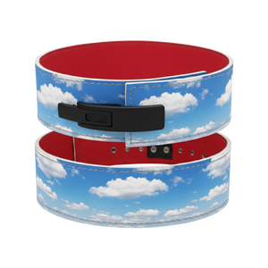 Cinturón de Palanca Reforzado con Patrón de Nubes y Cielo, Cuero de 10mm de Grosor, Cierre Ajustable de Gancho y Bucle, y Soporte Avanzado para la Cintura - Product Image 1