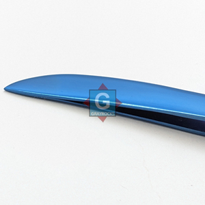 Pinzas para Pestañas de Acero Inoxidable Azules, Punta Inclinada de Precisión, Superficie Lisa, Grayrocks - Product Image 4